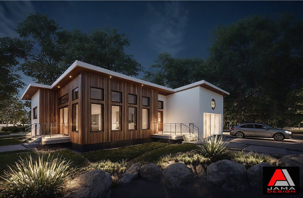 Ranch-style Modern Home with Attached Garage